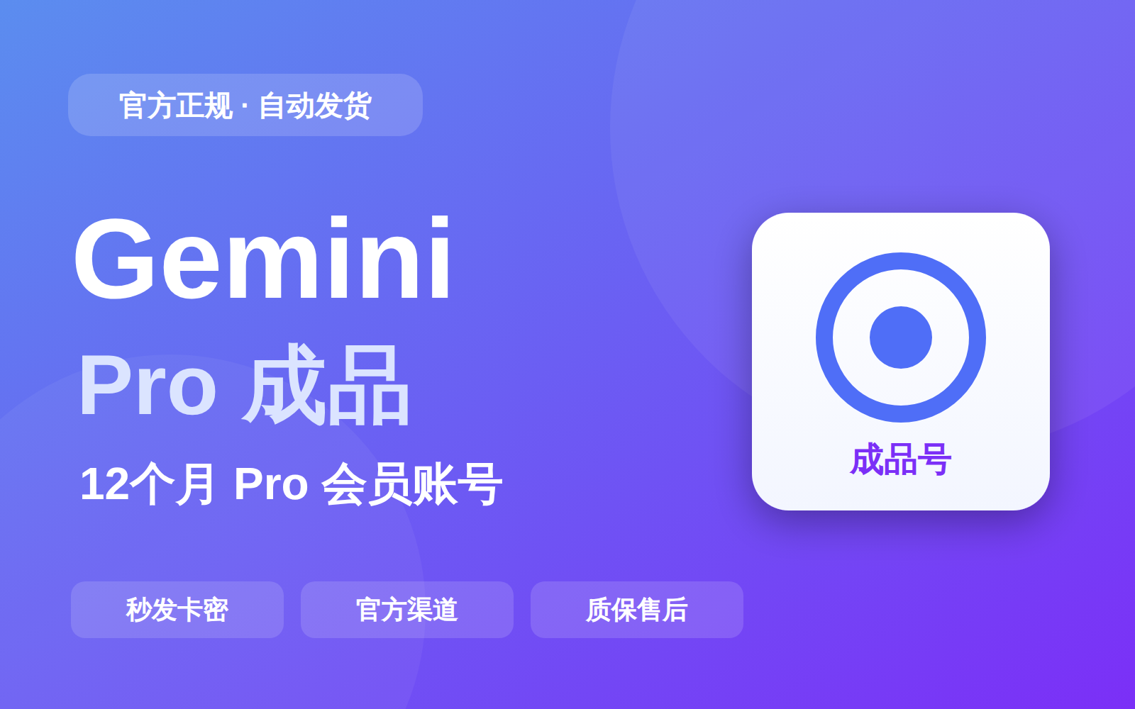 Gemini Pro12个月成品